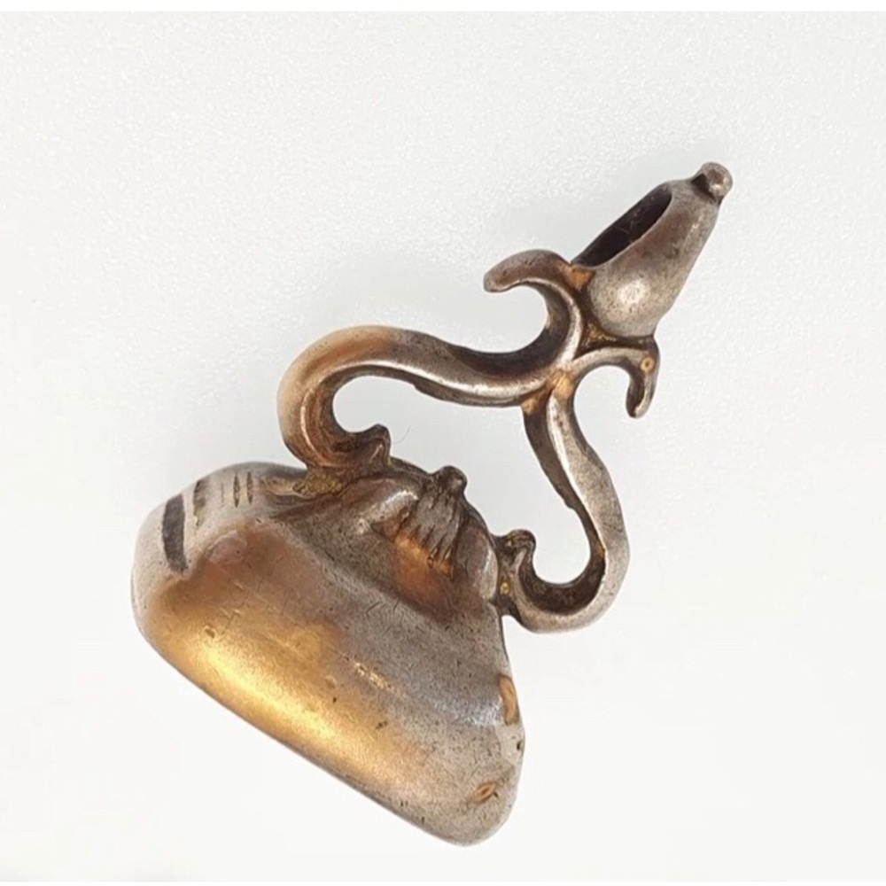 Rare Antique Intaglio Royal/Nobleman Wax Seal Fob Sliver Pendant